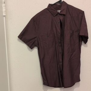 Express Men's Button Down Shirt - Rich Plum